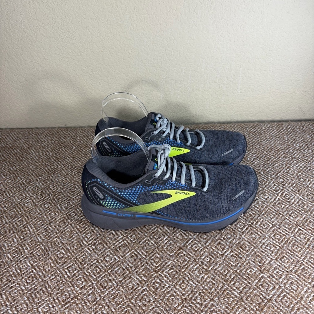 Brooks Ghost 14 Mens 8.5 Running Gray Lace Up Athletic Sneakers Outdoor Gorpcore
